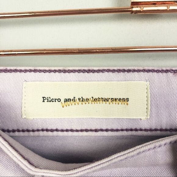 ANTHROPOLOGIE | PILCRO Light Purple Stet Jeans Women’s Size 26 (2) - Picture 6 of 11